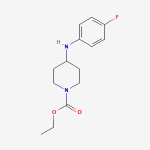 molecular formula C14H19FN2O2 B5780504 ethyl 4-[(4-fluorophenyl)amino]-1-piperidinecarboxylate 