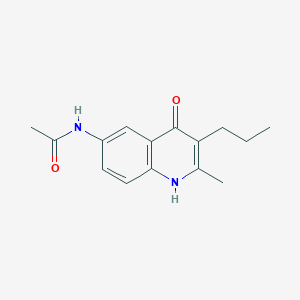 molecular formula C15H18N2O2 B5780507 N-(4-hydroxy-2-methyl-3-propyl-6-quinolinyl)acetamide 