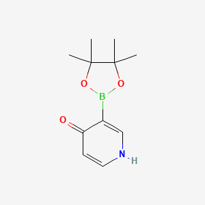 molecular formula C11H16BNO3 B578052 3-(4,4,5,5-Tetramethyl-1,3,2-dioxaborolan-2-yl)pyridin-4-ol CAS No. 1244772-69-7