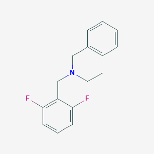 molecular formula C16H17F2N B5780536 N-benzyl-N-(2,6-difluorobenzyl)ethanamine 
