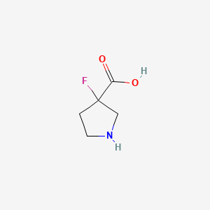 B578055 3-Fluoropyrrolidine-3-carboxylic acid CAS No. 1228634-93-2
