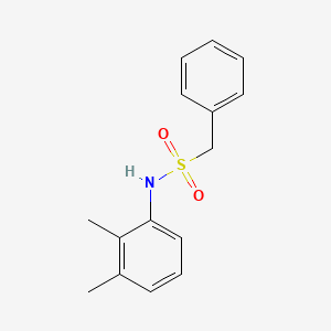 molecular formula C15H17NO2S B5780554 N-(2,3-dimethylphenyl)-1-phenylmethanesulfonamide 