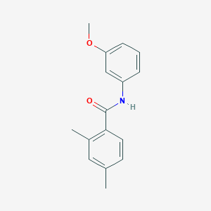 molecular formula C16H17NO2 B5780566 N-(3-methoxyphenyl)-2,4-dimethylbenzamide CAS No. 673445-74-4