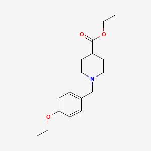 molecular formula C17H25NO3 B5780583 ethyl 1-(4-ethoxybenzyl)-4-piperidinecarboxylate 