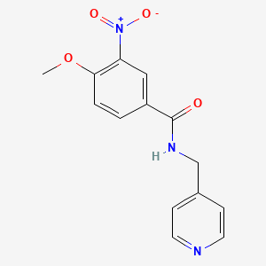 molecular formula C14H13N3O4 B5780597 4-methoxy-3-nitro-N-(4-pyridinylmethyl)benzamide 
