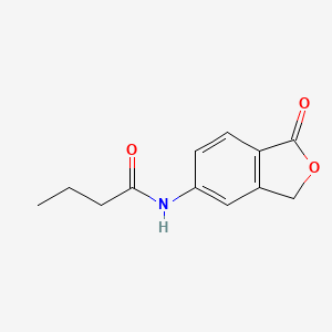 molecular formula C12H13NO3 B5780610 N-(1-oxo-1,3-dihydro-2-benzofuran-5-yl)butanamide 