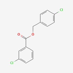 molecular formula C14H10Cl2O2 B5780652 4-chlorobenzyl 3-chlorobenzoate 