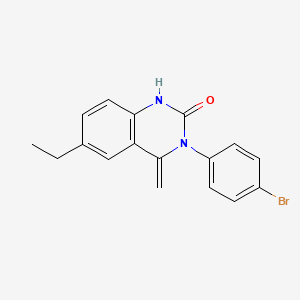 3-(4-bromophenyl)-6-ethyl-4-methylene-3,4-dihydro-2(1H)-quinazolinone