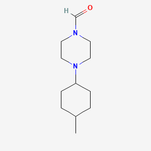 molecular formula C12H22N2O B5780684 4-(4-methylcyclohexyl)-1-piperazinecarbaldehyde 