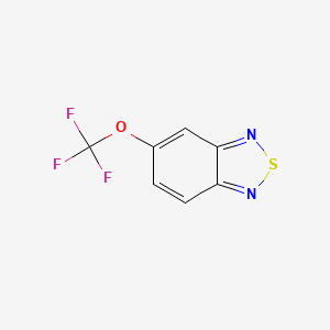 molecular formula C7H3F3N2OS B578069 5-(Trifluoromethoxy)benzo[c][1,2,5]thiadiazole CAS No. 1215206-36-2