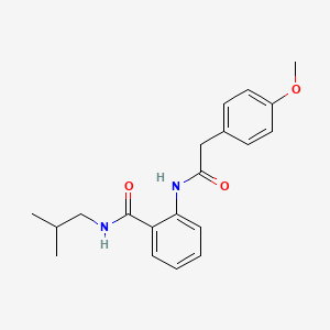 molecular formula C20H24N2O3 B5780690 N-isobutyl-2-{[(4-methoxyphenyl)acetyl]amino}benzamide CAS No. 6088-02-4