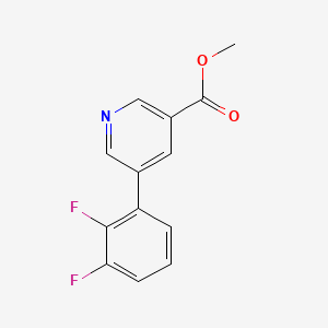 molecular formula C13H9F2NO2 B578073 Methyl 5-(2,3-difluorophenyl)nicotinate CAS No. 1261663-40-4