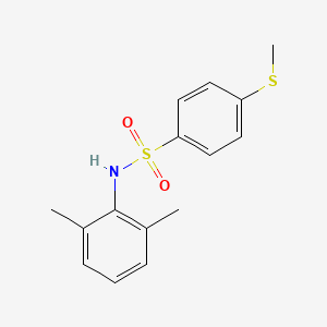 molecular formula C15H17NO2S2 B5780730 N-(2,6-dimethylphenyl)-4-(methylthio)benzenesulfonamide 