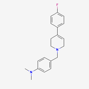 molecular formula C20H23FN2 B5780736 (4-{[4-(4-fluorophenyl)-3,6-dihydro-1(2H)-pyridinyl]methyl}phenyl)dimethylamine 