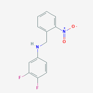 molecular formula C13H10F2N2O2 B5780747 (3,4-difluorophenyl)(2-nitrobenzyl)amine 
