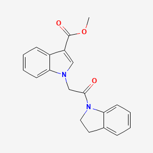 molecular formula C20H18N2O3 B5780765 methyl 1-[2-(2,3-dihydro-1H-indol-1-yl)-2-oxoethyl]-1H-indole-3-carboxylate 