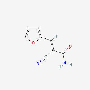 molecular formula C8H6N2O2 B5780771 2-氰基-3-(2-呋喃基)丙烯酰胺 CAS No. 3695-90-7