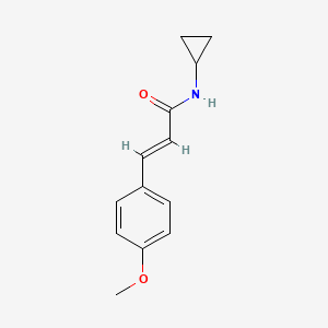 molecular formula C13H15NO2 B5780784 N-cyclopropyl-3-(4-methoxyphenyl)acrylamide 