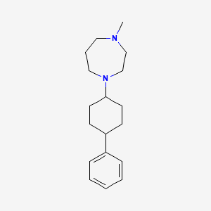 molecular formula C18H28N2 B5780791 1-methyl-4-(4-phenylcyclohexyl)-1,4-diazepane 