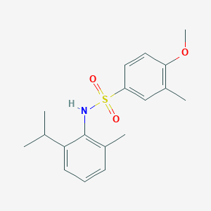 molecular formula C18H23NO3S B5780809 N-(2-isopropyl-6-methylphenyl)-4-methoxy-3-methylbenzenesulfonamide 