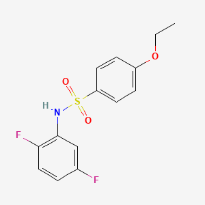 molecular formula C14H13F2NO3S B5780850 N-(2,5-difluorophenyl)-4-ethoxybenzenesulfonamide 