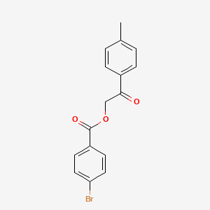molecular formula C16H13BrO3 B5780858 2-(4-methylphenyl)-2-oxoethyl 4-bromobenzoate 