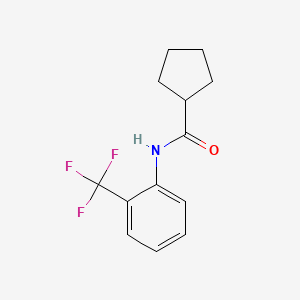 molecular formula C13H14F3NO B5780861 N-[2-(trifluoromethyl)phenyl]cyclopentanecarboxamide 