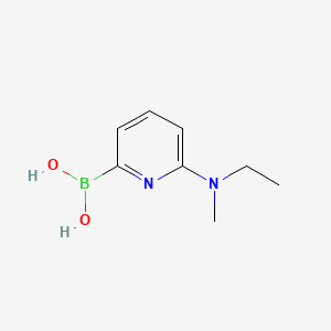 molecular formula C8H13BN2O2 B578087 (6-(乙基(甲基)氨基)吡啶-2-基)硼酸 CAS No. 1264153-68-5