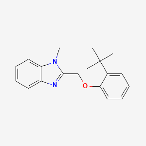 molecular formula C19H22N2O B5780870 2-[(2-tert-butylphenoxy)methyl]-1-methyl-1H-benzimidazole 