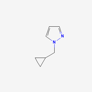 molecular formula C7H10N2 B578091 1-(环丙基甲基)-1H-吡唑 CAS No. 1344382-51-9