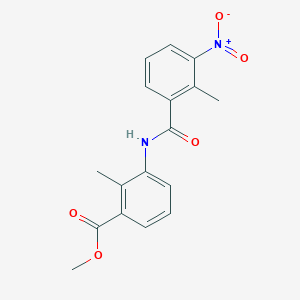 molecular formula C17H16N2O5 B5780910 methyl 2-methyl-3-[(2-methyl-3-nitrobenzoyl)amino]benzoate 