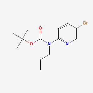 molecular formula C13H19BrN2O2 B578092 叔丁基(5-溴吡啶-2-基)(丙基)氨基甲酸酯 CAS No. 1280786-95-9