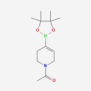 molecular formula C13H22BNO3 B578094 1-(4-(4,4,5,5-四甲基-1,3,2-二氧杂硼环-2-基)-5,6-二氢吡啶-1(2H)-基)乙酮 CAS No. 1227068-67-8