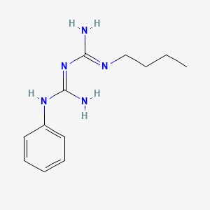 molecular formula C12H19N5 B5780947 N-butyl-N'-phenylimidodicarbonimidic diamide 
