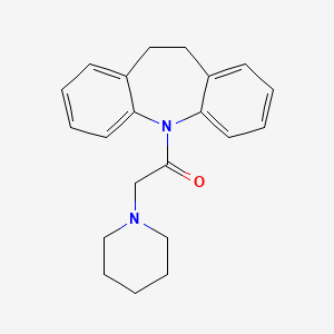 molecular formula C21H24N2O B5780975 5-(1-piperidinylacetyl)-10,11-dihydro-5H-dibenzo[b,f]azepine 
