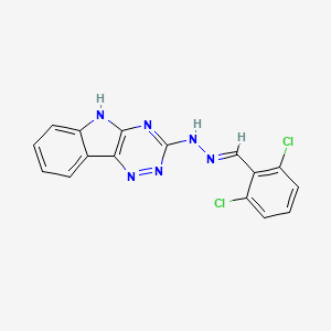 molecular formula C16H10Cl2N6 B5781015 2,6-dichlorobenzaldehyde 5H-[1,2,4]triazino[5,6-b]indol-3-ylhydrazone 