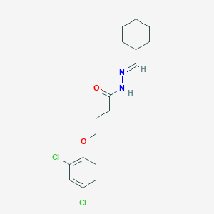 molecular formula C17H22Cl2N2O2 B5781023 N'-(cyclohexylmethylene)-4-(2,4-dichlorophenoxy)butanohydrazide 