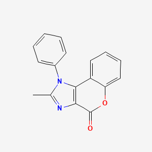 molecular formula C17H12N2O2 B5781031 2-甲基-1-苯基色烯并[3,4-d]咪唑-4(1H)-酮 