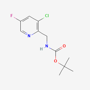 B578105 Tert-butyl (3-chloro-5-fluoropyridin-2-YL)methylcarbamate CAS No. 1374651-61-2