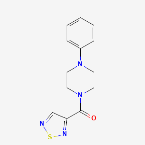 molecular formula C13H14N4OS B5781066 1-phenyl-4-(1,2,5-thiadiazol-3-ylcarbonyl)piperazine 