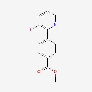 molecular formula C13H10FNO2 B578107 Methyl 4-(3-fluoropyridin-2-yl)benzoate CAS No. 1355247-87-8