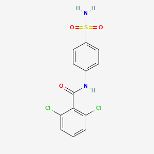 molecular formula C13H10Cl2N2O3S B5781076 N-[4-(aminosulfonyl)phenyl]-2,6-dichlorobenzamide 
