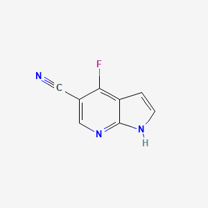 B578112 4-Fluoro-1h-pyrrolo[2,3-b]pyridine-5-carbonitrile CAS No. 1260381-44-9