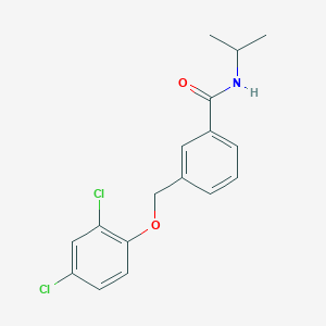 molecular formula C17H17Cl2NO2 B5781120 3-[(2,4-dichlorophenoxy)methyl]-N-isopropylbenzamide 