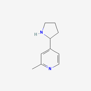 B578114 2-Methyl-4-(2-pyrrolidinyl)pyridine CAS No. 1256805-56-7