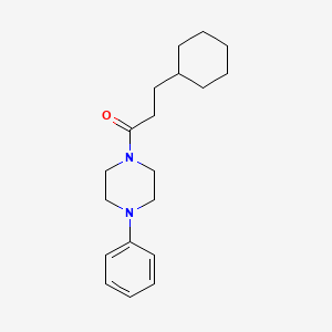 1-(3-cyclohexylpropanoyl)-4-phenylpiperazine