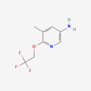 B578116 5-Methyl-6-(2,2,2-trifluoroethoxy)pyridin-3-amine CAS No. 1250497-38-1
