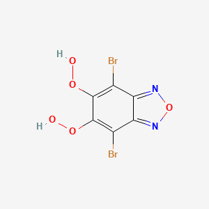 molecular formula C6H2Br2N2O5 B578117 4,7-二溴-5,6-二氢过氧苯并[c][1,2,5]恶二唑 CAS No. 1314801-35-8