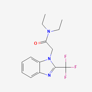 N,N-diethyl-2-[2-(trifluoromethyl)-1H-benzimidazol-1-yl]acetamide