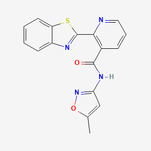 2-(1,3-benzothiazol-2-yl)-N-(5-methyl-3-isoxazolyl)nicotinamide